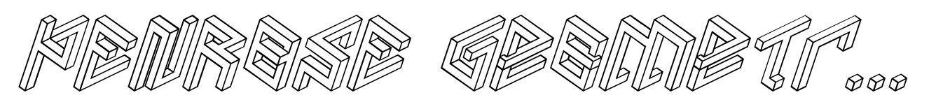 PENROSE Geometric B Outline Italic